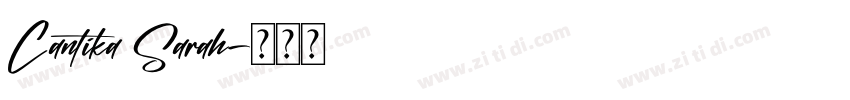 Cantika Sarah字体转换